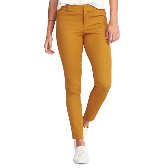 old navy yellow pixie pants
